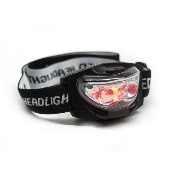 Lampa za glavu (crvena i bela LED)