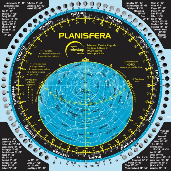 Rotirajuća karta neba - Planisfera