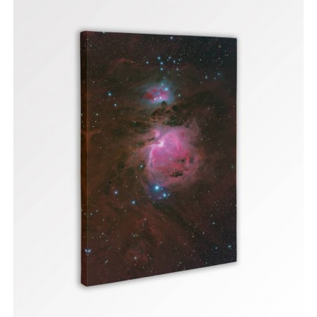 Orion maglina, astrofotografija na platnu